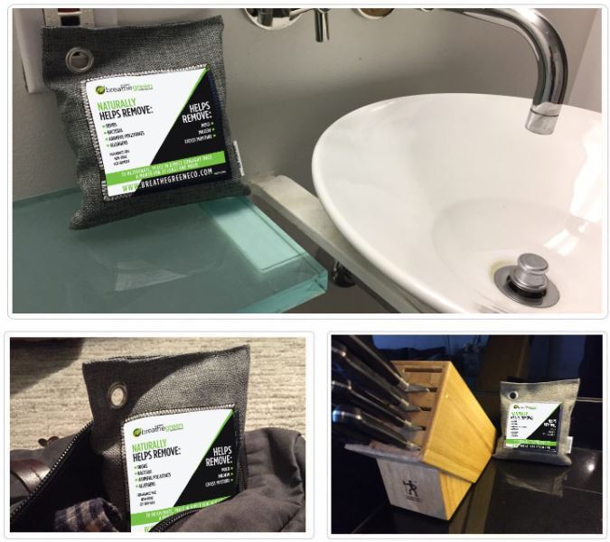 Breathe Green Charcoal Bags